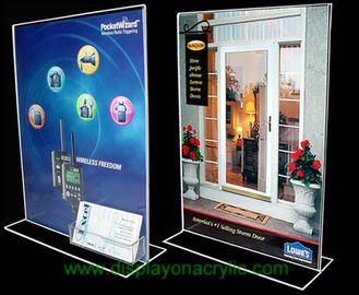 รูปร่าง T เคาน์เตอร์ Holder คริลิคเข้าสู่ระบบ
