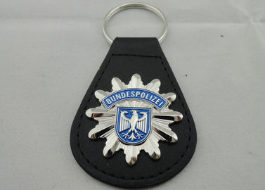 3D Bundespolizei พวงกุญแจหนัง, พวงกุญแจแต่งด้วยโลหะผสมสังกะสีเคลือบสัญลักษณ์