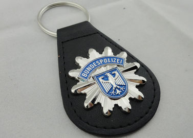 3D Bundespolizei พวงกุญแจหนัง, พวงกุญแจแต่งด้วยโลหะผสมสังกะสีเคลือบสัญลักษณ์