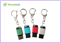 สีเขียวเย็นมินิ Twist USB Sticks ส่งเสริมการขายด้วยการถ่ายโอนไฟล์