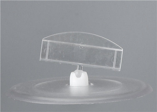 พลาสติกใสที่ใส่คลิปเข้าสู่ระบบแสดง / แท็กราคา Holder Clip สำหรับร้านค้า
