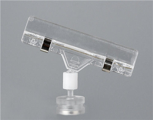 ฐานแม่เหล็กโฆษณา POP ดิสเพลย์คลิปกับ 30mm คลิป, โปร่งใส