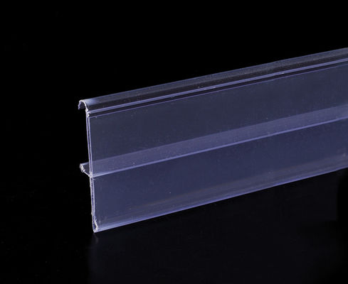 ปลอดสารพิษอลูมิเนียมที่มีสีสันการแสดงผลราวริ้วพลาสติกข้อมูลสำหรับชั้นวางของ