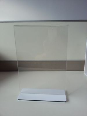 ร้านอาหารล้างคริลิคเข้าสู่ระบบ Holder เมนูยืน Plexiglass ผู้ถือป้าย