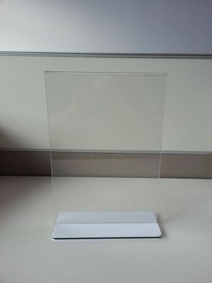 ร้านอาหารล้างคริลิคเข้าสู่ระบบ Holder เมนูยืน Plexiglass ผู้ถือป้าย
