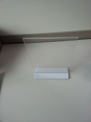 ร้านอาหารล้างคริลิคเข้าสู่ระบบ Holder เมนูยืน Plexiglass ผู้ถือป้าย