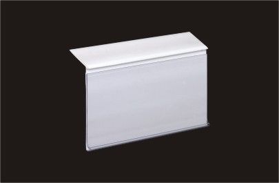 สีขาวพีวีซีชั้นวางของช่องแท็กราคา Holder สำหรับชั้นวาง, 40mm ป้ายสูง