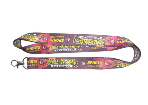 Harfangs การถ่ายเทความร้อนพิมพ์ Lanyards ส่งเสริมการขาย, ปรับแต่ง Lanyards กับตะขอโลหะ