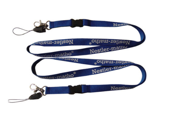 โปรโมชั่นธุรกิจการพิมพ์ซิลค์สกรีน Lanyards ส่งเสริมการขาย, คอเชือกเส้นเล็กสำหรับป้ายชื่อผู้ถือ
