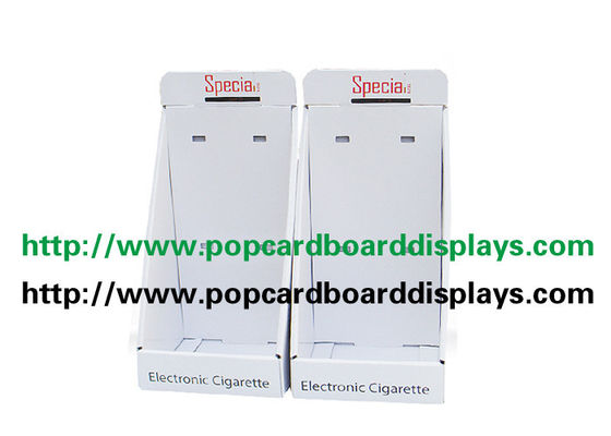โฆษณา E-Cigarette กระดาษแข็งเคาน์เตอร์แสดงด้วยตะขอหมุด